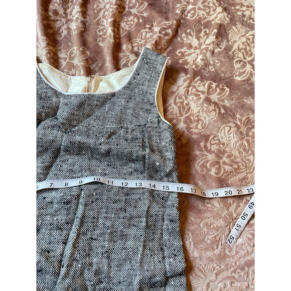 Vintage 60s Mod Tweed Two Piece Dress and Jacket Set Gray Jackie O Style Size XS - Picture 8 of 8